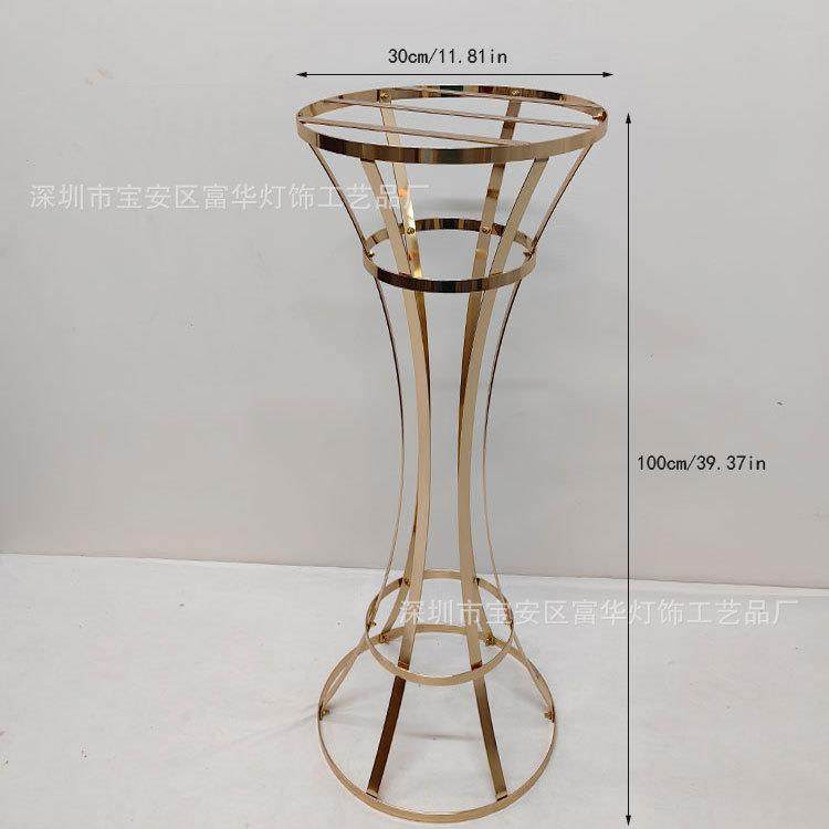 婚庆布置路引花架金色铁艺婚礼道具架子摆件电镀装饰花器可拆,淘宝优惠券,粉丝福利购,淘宝优惠卷