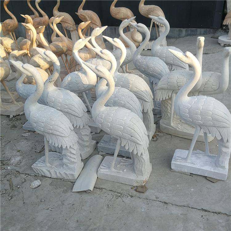 石雕鹤汉白玉丹顶鹤雕塑花园摆件动物雕塑鹤摆件,淘宝优惠券,粉丝福利购,淘宝优惠卷