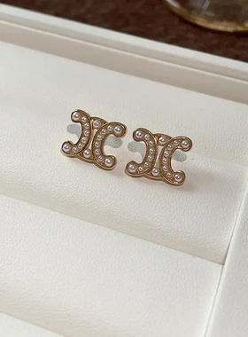 编织皮革字母珍珠项链时尚简约高级感锁骨链复古百搭个性饰品