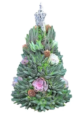 圣诞树橱窗圣诞树装饰品摆件设计树脂工艺品圣诞树植物绿