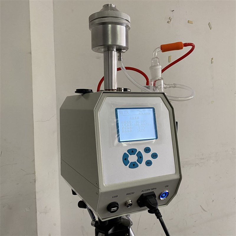 气溶胶采样器 液体冲击式微生物玻璃冲击瓶捕集装置空气采样器 - 图1