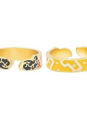 动漫鬼灭之刃印象戒指 我妻善逸 富冈义勇祢豆子炭治郎伊之助指环