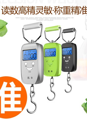凯丰迷你手提电子秤50kg便携式高精度家用快递称小秤弹簧小型手拿