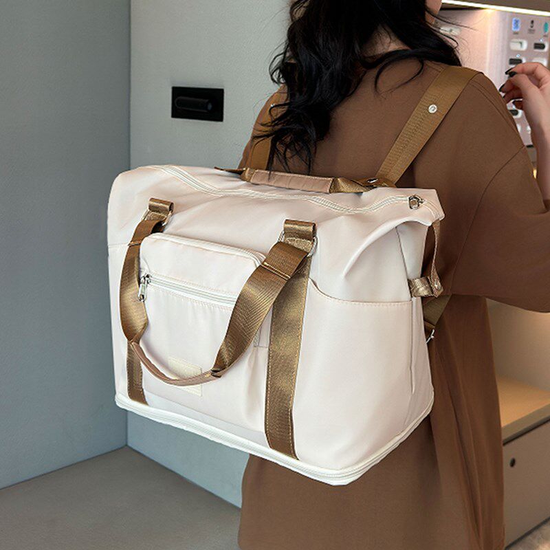 手提旅行包女双肩背o包大容量轻便待产收纳袋短途行李包可套拉杆,淘宝优惠券,粉丝福利购,淘宝优惠卷