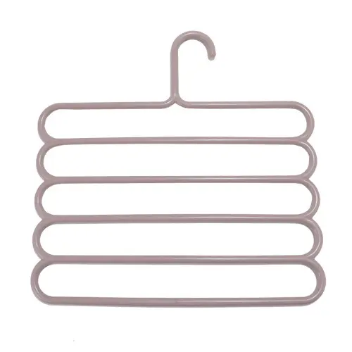 痕多功能裤夹子多层裤架裤子衣架家用裤夹衣柜收纳裤挂架子 - 图0