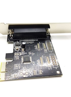 PCI-E并口卡pcie转lpt25孔针式老式打印机扩展卡雕刻机线切割转接