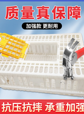 塑料鸡笼周转箱鸡用运输笼鸭鸡苗周转筐鸽子兔用加厚运输筐鸡笼子