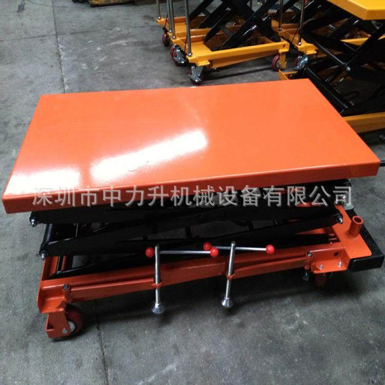 300G升高3米手动升降平台车移动液压取货车手推移动平台车,淘宝优惠券,粉丝福利购,淘宝优惠卷