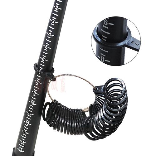 美码戒指圈 新款美度戒指棒戒指测量圈工具US0-13尺寸测量戒指环 - 图0