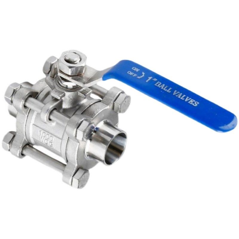 不锈钢SS304/316L材质卫生级3PC焊接球阀短焊接三片式球阀内抛光,淘宝优惠券,粉丝福利购,淘宝优惠卷