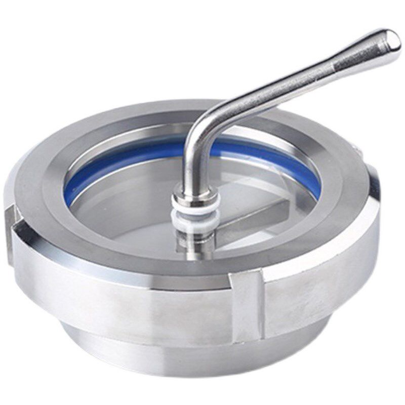 304不锈钢卫生级带刷活接视镜 SMS圆螺纹带雾刷刮刀焊接窥视窗2寸,淘宝优惠券,粉丝福利购,淘宝优惠卷