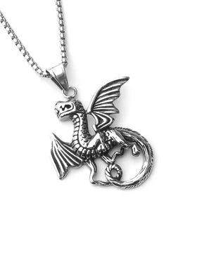 潮人hiphop项链 饰品欧美嘻哈不锈钢宝头动物吊坠