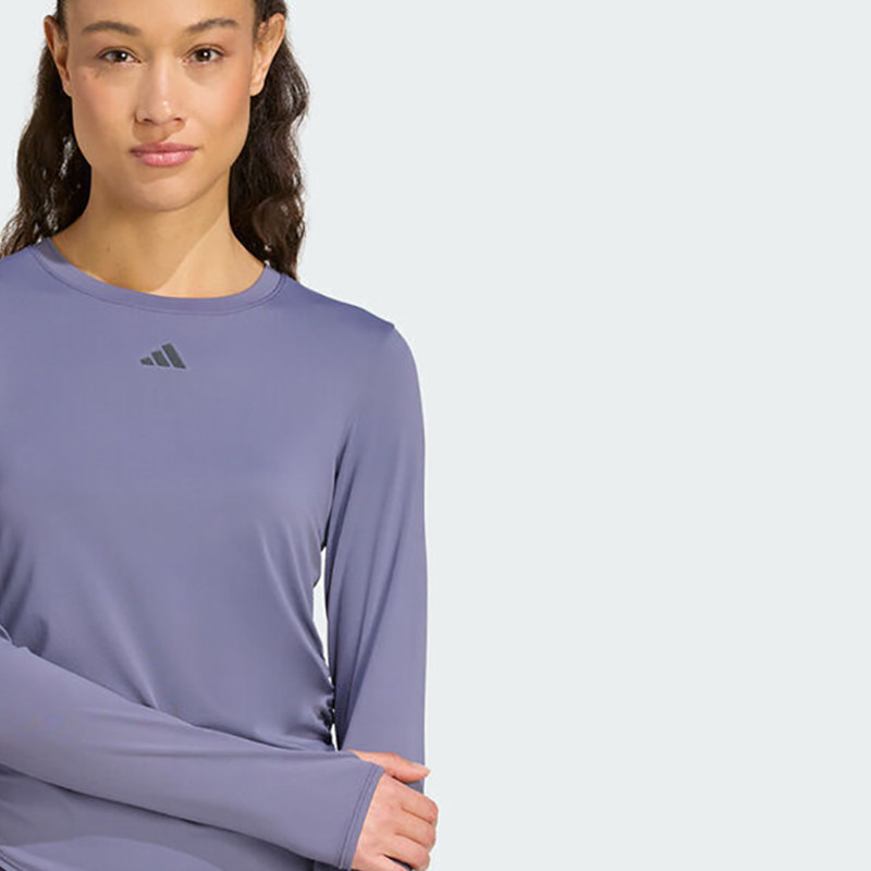 【自营】adidas阿迪达斯女子运动训练健身圆领长袖T恤KC2449,淘宝优惠券,粉丝福利购,淘宝优惠卷