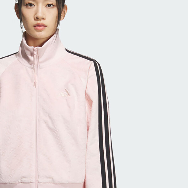 【自营】adidas阿迪达斯女三条纹运动训练休闲立领夹克外套KC0174,淘宝优惠券,粉丝福利购,淘宝优惠卷