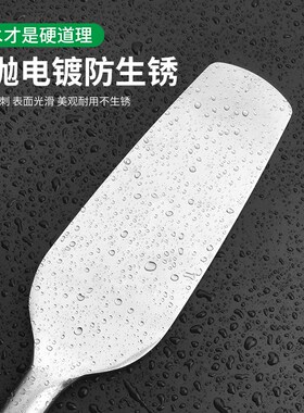 不锈钢双面砖刀全钢砌砖砌墙泥工泥刀瓦工一体加厚专用砌砖灰刀