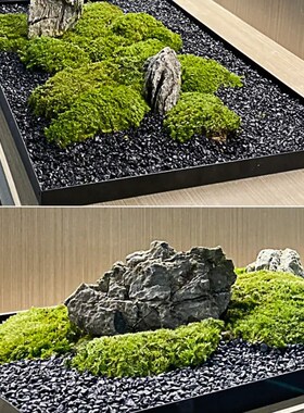 黑白色抛光小石子鹅卵石石头花盆鱼缸造景装饰铺路铺地天然小石子