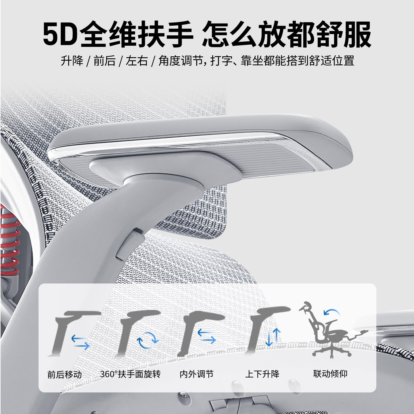 沃时 天策MAX人体工学椅舒适久坐不累护腰电脑椅办公椅家用椅子