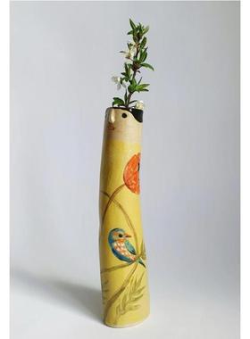 波西米亚阳光红色花瓶摆件家居设计n te-pring