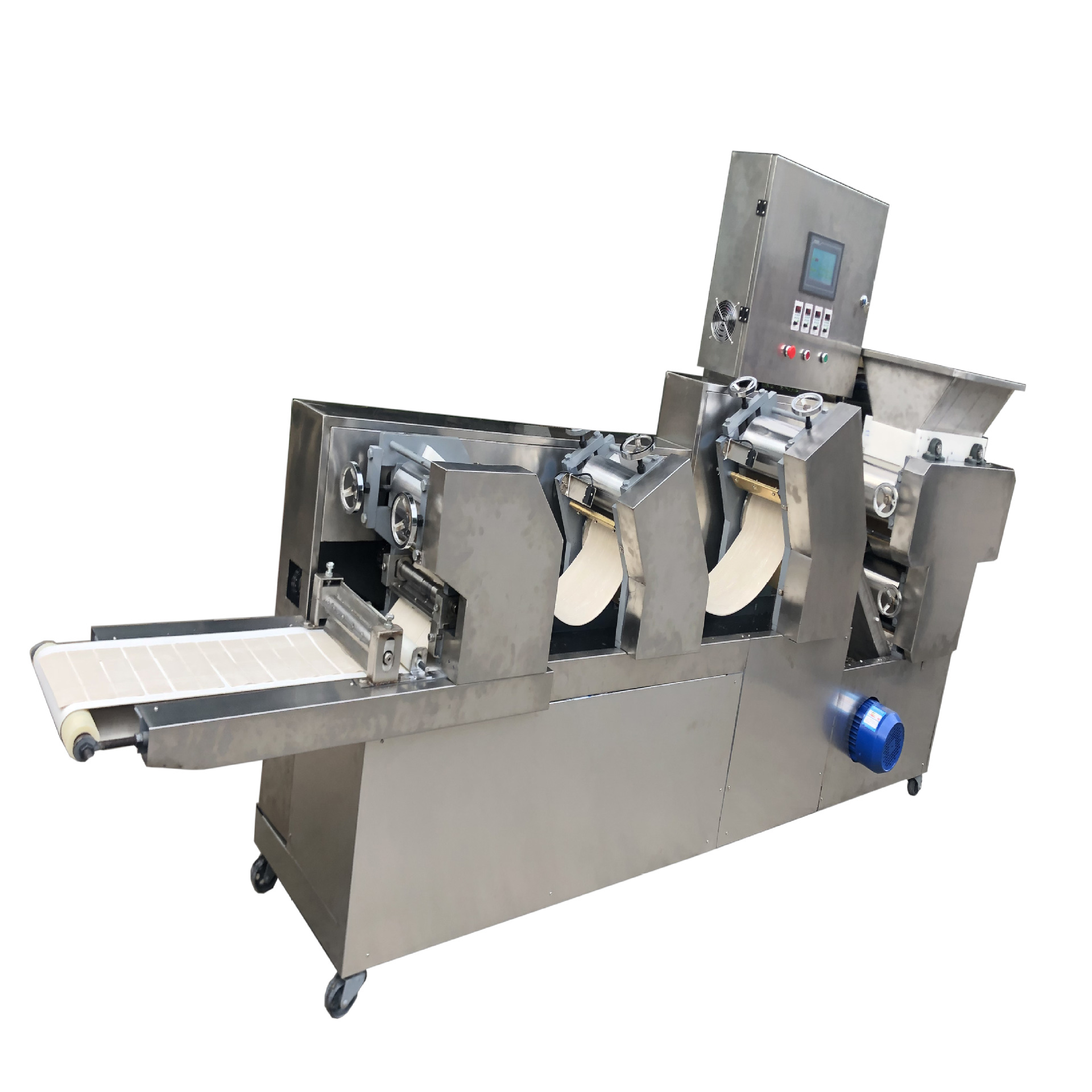 自动馄饨皮机  六组不锈钢变频调速光电感应面条机  压面机 厂家 - 图3