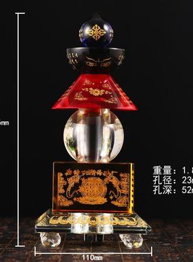 水晶舍利塔佛塔装藏舍利子甘露丸嘎乌瓶菩提塔五轮塔宝塔宝瓶摆件