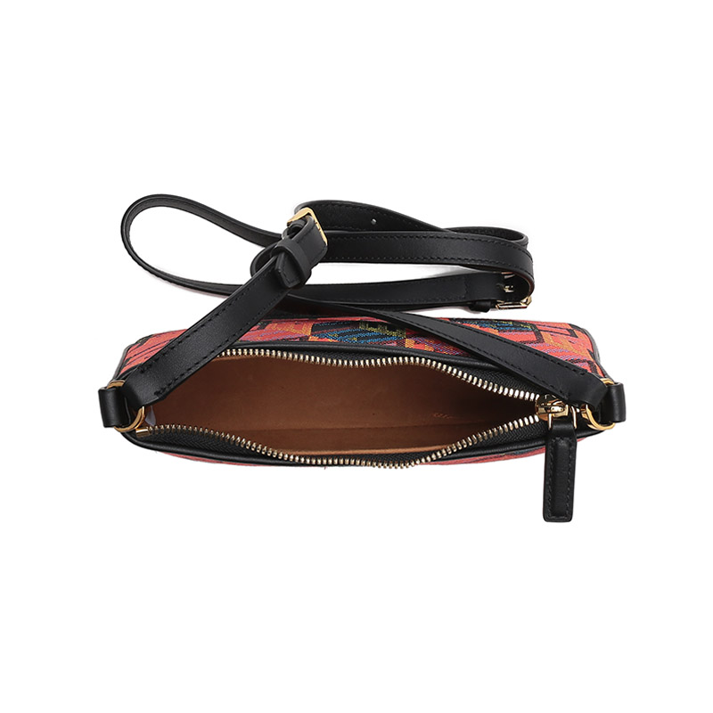 MCM女士织物配皮单肩斜挎包迷你款 MWSCSCK02 - 图1