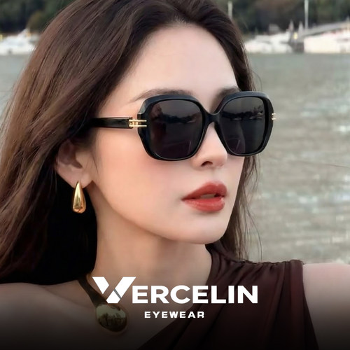 复古港风大框墨镜女高级感适合方圆脸2026新款太阳眼镜显脸小近视 - 图1