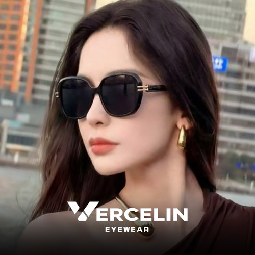 复古港风大框墨镜女高级感适合方圆脸2026新款太阳眼镜显脸小近视 - 图2