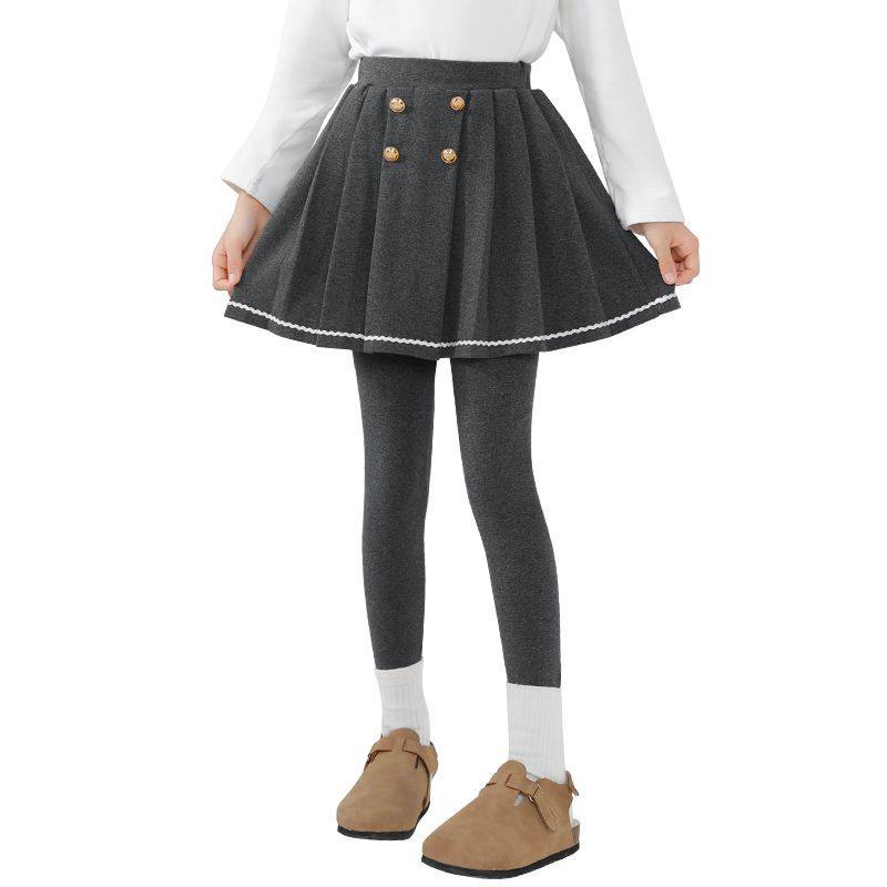 女童加绒加厚打底裤裙秋冬新款儿童假两件裙裤中大童女孩百褶裙子,淘宝优惠券,粉丝福利购,淘宝优惠卷