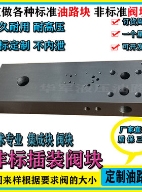 液压系统油路块打包机阀组阀块底座定做各种非标集成块油压机压机