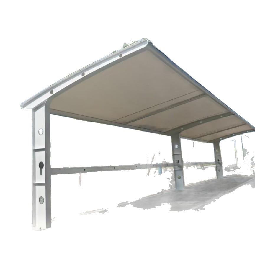 小区电动车停车棚户外遮阳充电桩电动车自行车棚膜结构汽车雨蓬 - 图3