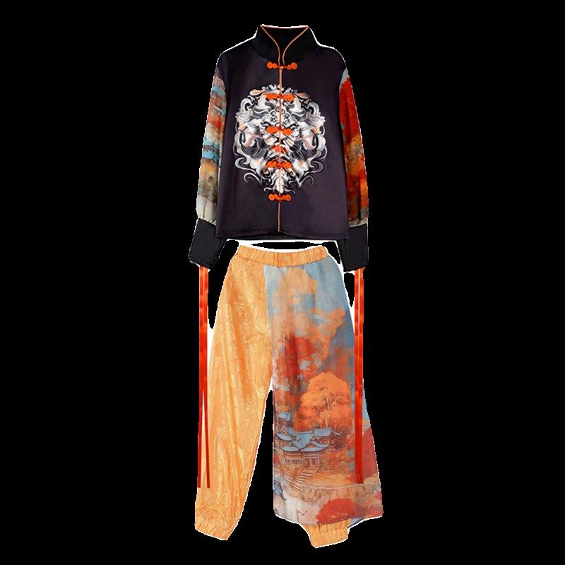 女童t台走秀潮酷国潮风男女童装中国风古典舞爵士舞演出服女儿童,淘宝优惠券,粉丝福利购,淘宝优惠卷