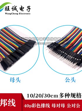 母对母杜邦线公对母 公对公10/20/30CM40p排线连接线优质杜邦线软