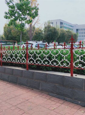 工厂铸铁护栏小区铁艺护栏生铁围栏球墨铸铁围栏玛钢护栏院墙护栏