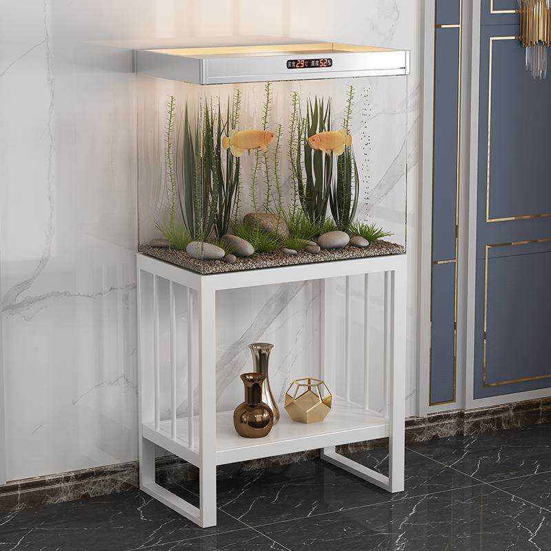 铁艺鱼缸架置物架鱼缸底座金属架子龟缸架展示陈列架客厅玄关