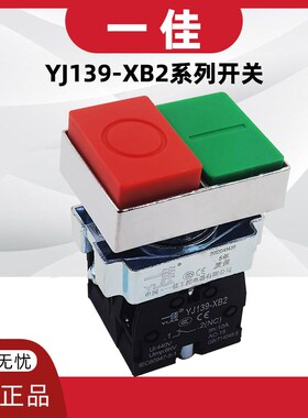一佳YJ139-XB2-11B双位按钮开关11D带灯复位启动停止组合开关22MM