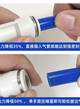 PU气管快速接头气动直通PE PY三通PG PEG PW变径高压快插配件大全