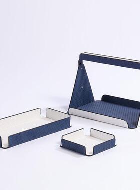 简约现代创意首饰架纸巾盒收纳架摆件样板间办公室客厅桌面装饰品