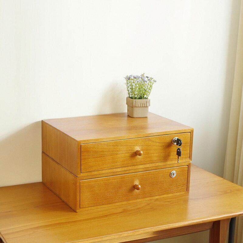 实木带锁桌面收纳盒抽屉式办公a4文件储物盒打印机电脑增高置物架,淘宝优惠券,粉丝福利购,淘宝优惠卷