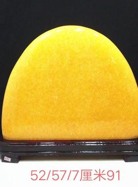 奇石石头 黄蜡石 黄色玉石原石观光石客厅玄关办公室镇宅风水摆饰