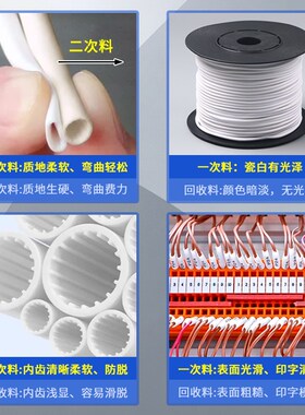 线号机套管支架PVC空白号码管支架托撑盘梅花内齿管底座自转托架