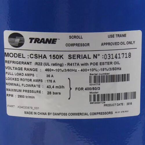 适配开利压缩机 CSHA150K CSHA100K 特灵TRANE 中央空调 - 图0