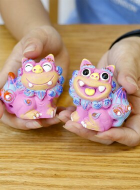 狮三百宝石 风狮爷厦门纪念品伴手礼桌面装饰品狮子摆件创意礼品