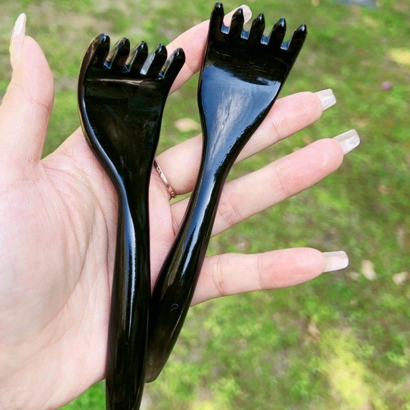 牛角抓耙头皮按摩改善睡眠白发掉发脱发牛角梳按摩头部经络护理,淘宝优惠券,粉丝福利购,淘宝优惠卷