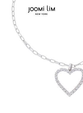 JOOMILIM茱蜜浪漫爱心吊坠仿水晶项链女经典百搭送礼精选简约设计