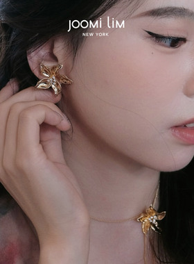 JOOMILIM茱蜜周深同款暮叶鎏金花型长项链女女生日礼物商场同款