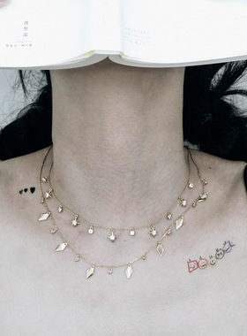 JOOMiLiM茱蜜商场同款守护系列欣然金银项链女S925银饰星星锁骨链