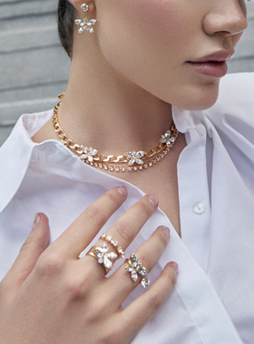 JOOMiLiM茱蜜商场同款蝴蝶造型戒指女S925银ins独特设计轻奢时尚