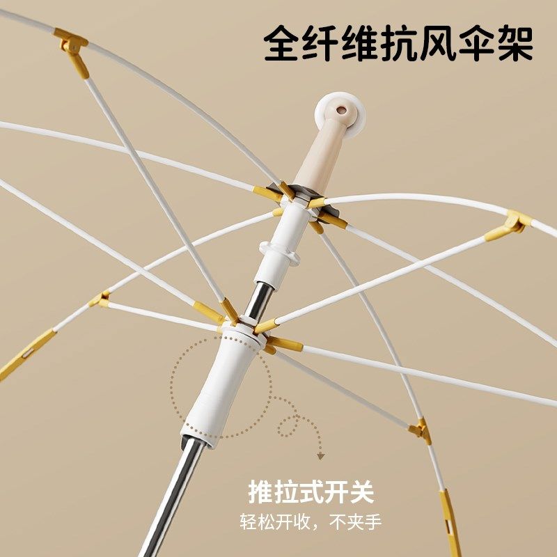 儿童雨伞防戳伤安全圆角滚轮男孩女童学生上学黑胶晴雨两用遮阳伞,淘宝优惠券,粉丝福利购,淘宝优惠卷