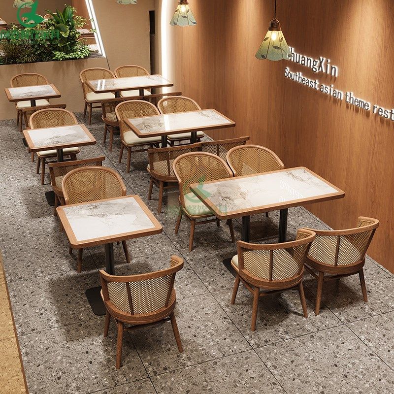 定制东南亚主题餐厅卡座餐桌火锅烤肉店西餐厅茶餐厅商用桌椅组合,淘宝优惠券,粉丝福利购,淘宝优惠卷