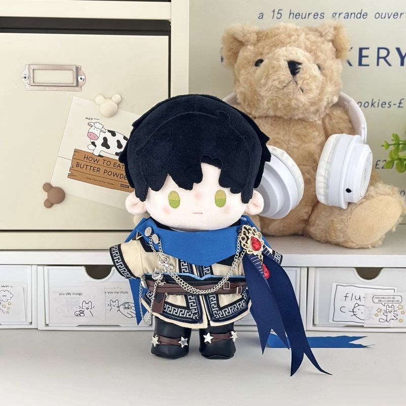 黑暗骑士娃衣20cm40cm娃衣坐姿一番赏棉花娃娃正常体毛绒公仔衣服 - 图1